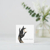 Mysmic-Square-Visitenkarte Quadratische Visitenkarte (Stehend Vorderseite)