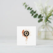 Mysmic-Square-Visitenkarte Quadratische Visitenkarte (Stehend Vorderseite)