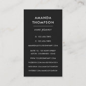 Mysmic Visitenkarte (Rückseite)