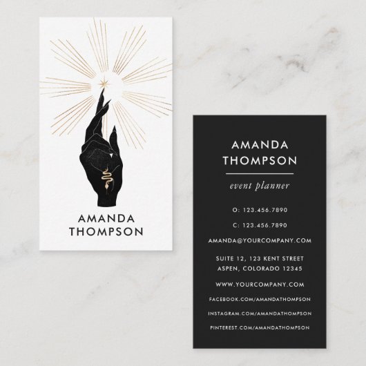 Mysmic Visitenkarte (Vorne/Hinten)