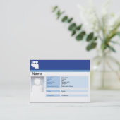 Myspace Dunkelheit - mollig Visitenkarte (Stehend Vorderseite)