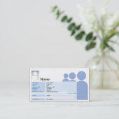 Myspace - Geschäft Telefonnummerkarte (Stehend Vorderseite)