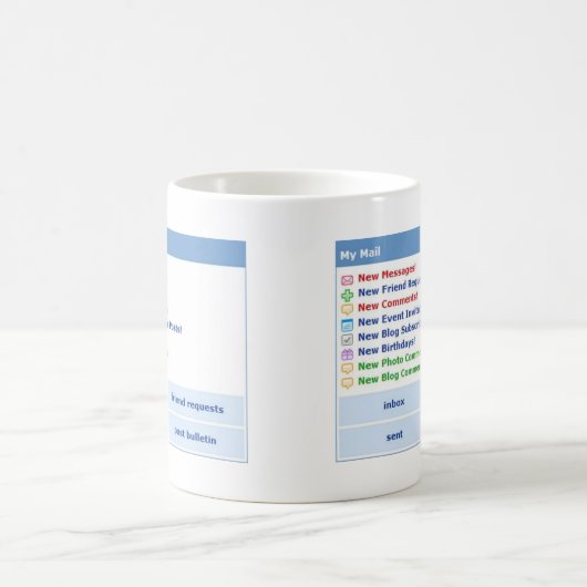 MYSPACE Inspirierte Tasse 2000er Jahre ästhetische (Mittel)