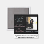 myspace magnet, http://www.theknot.com/ourweddi... magnet (Vorderseite/Rückseite)