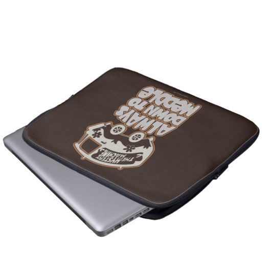 Mysteriemaschine "Immer bis zur Mitte" Laptopschutzhülle (Vorne Knopf)