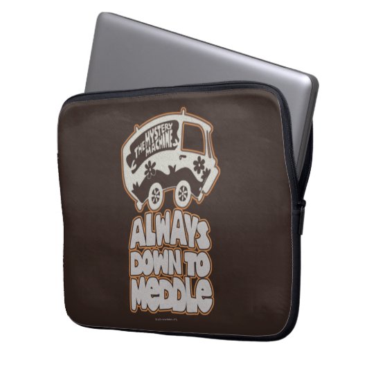 Mysteriemaschine "Immer bis zur Mitte" Laptopschutzhülle (Vorderseite Links)