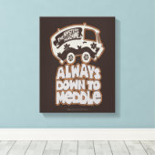 Mysteriemaschine "Immer bis zur Mitte" Leinwanddruck (Insitu (Holzboden))