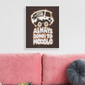 Mysteriemaschine "Immer bis zur Mitte" Leinwanddruck (Insitu (Wohnzimmer))