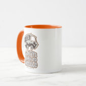 Mysteriemaschine "Immer bis zur Mitte" Tasse (Vorderseite Links)