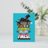 Mysteriemaschine "Yikes"! grafisch Postkarte (Stehend Vorderseite)