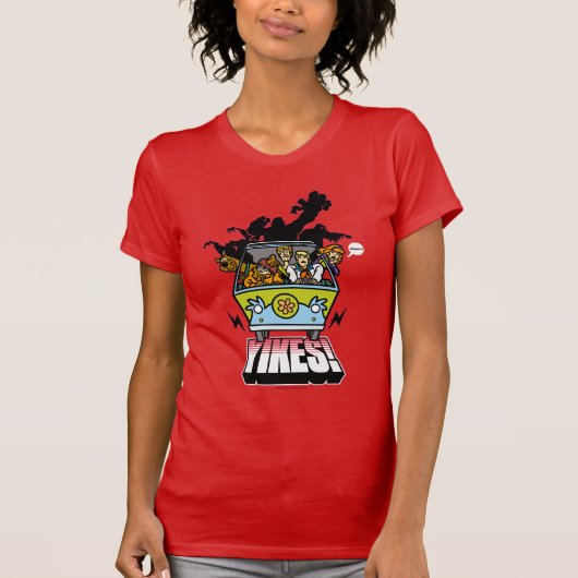 Mysteriemaschine "Yikes"! grafisch T-Shirt (Vorderseite)