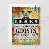 Mysterien der Ghosts Postcard - Funny Vintage Ad Postkarte (Vorne/Hinten)