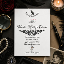Mysterien-Dinnerparty im Stil der 1940er Jahre Vin