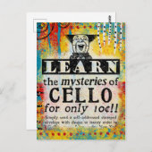 Mysterien von Cello Postcard - Funny Vintage Ad Postkarte (Vorne/Hinten)