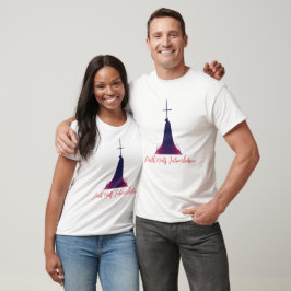 Mysteriös gedeckte Abbildung mit Kreuz T-Shirt