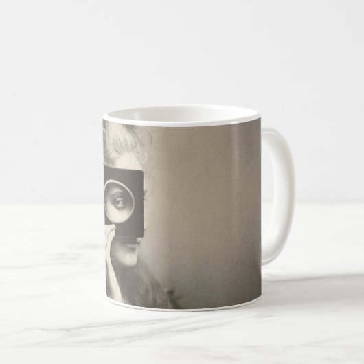 Mysteriös maskierte Lady Countess Castiglione Kaffeetasse (VorderseiteRechts)