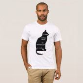 Mysteriös wie ein Cat Edgar Allan Poe Zitat T-Shirt (Vorne ganz)