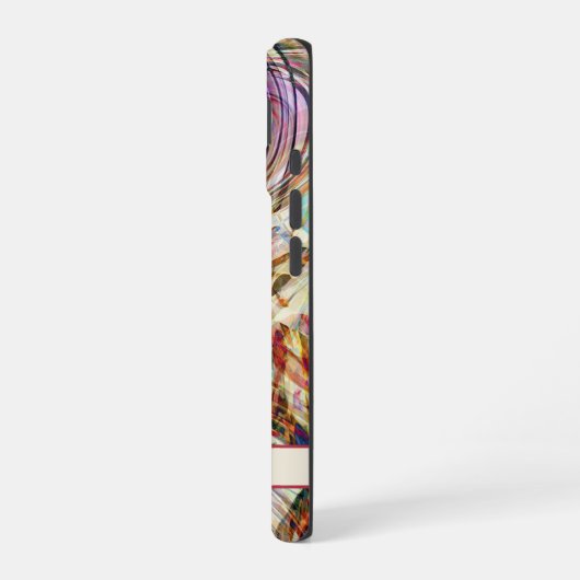 Mysteriöse Abstrakte Wirbel iPhone 16 Hülle (Linke Seite)