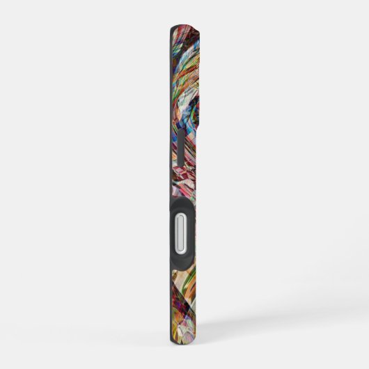 Mysteriöse Abstrakte Wirbel iPhone 16 Hülle (Rechte Seite)