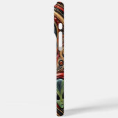 Mysteriöse Alien Begegnung in lebendiger kosmische Case-Mate iPhone Hülle (Rückseite / Links)