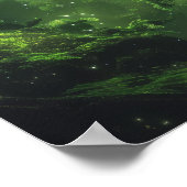 Mysteriöse Alien Forest Landscape Poster (Ecke)
