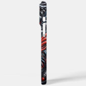 Mysteriöse Alien im vid-kosmischen Swirl Case-Mate iPhone Hülle (Rückseite / Links)