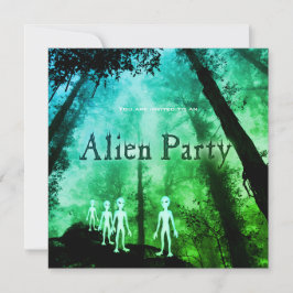 Mysteriöse Alien Party laden ein Einladung