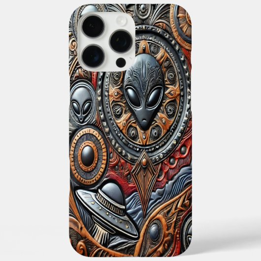 Mysteriöse Alien trifft auf kosmische Reiche Case-Mate iPhone Hülle (Rückseite)