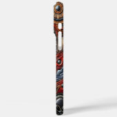 Mysteriöse Alien trifft auf kosmische Reiche Case-Mate iPhone Hülle (Rückseite / Links)