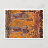 Mysteriöse bärtige Figuren Postkarte (Vorderseite)