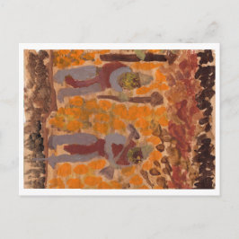 Mysteriöse bärtige Figuren Postkarte