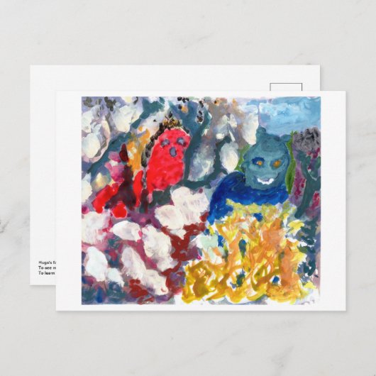 Mysteriöse Beängstigende Figuren #1 Postkarte (Vorne/Hinten)