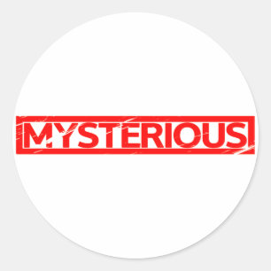 Mysteriöse Briefmarke Runder Aufkleber