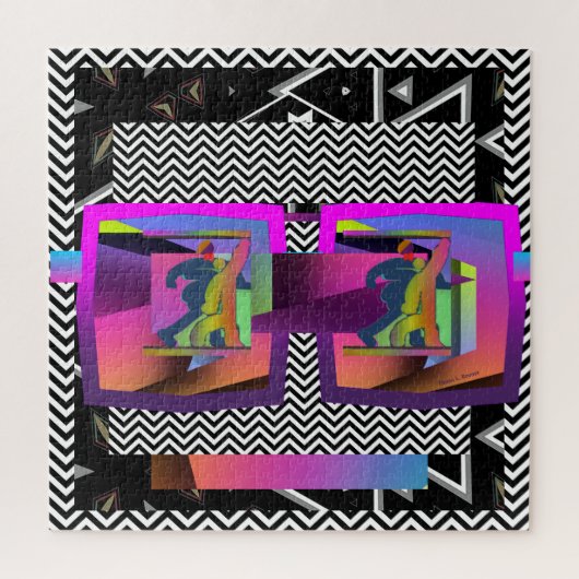 Mysteriöse Brille Puzzle (Vertikal)