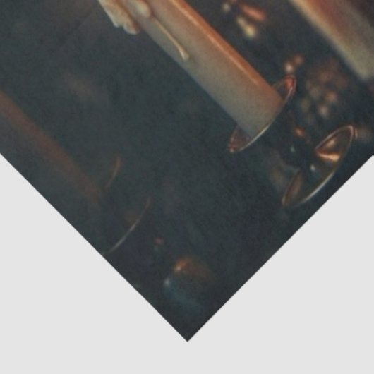 Mysteriöse Dunkelharlequin-Bright-Augen-Dekoupage Seidenpapier (Ausschnitt)