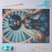 Mysteriöse Frau im Karneval - Enttäuschung Seidenpapier (Basteln)