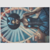 Mysteriöse Frau im Karneval - Enttäuschung Seidenpapier (Vorderseite)