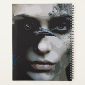 Mysteriöse Frau mit Raven Planer (Rückseite)