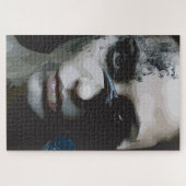 Mysteriöse Frau mit Raven Puzzle (Horizontal)