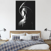 Mysteriöse Gasmaske Leinwanddruck (Insitu (Schlafzimmer))