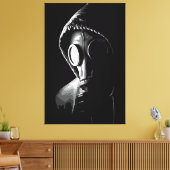 Mysteriöse Gasmaske Leinwanddruck (Insitu (Wohnzimmer))