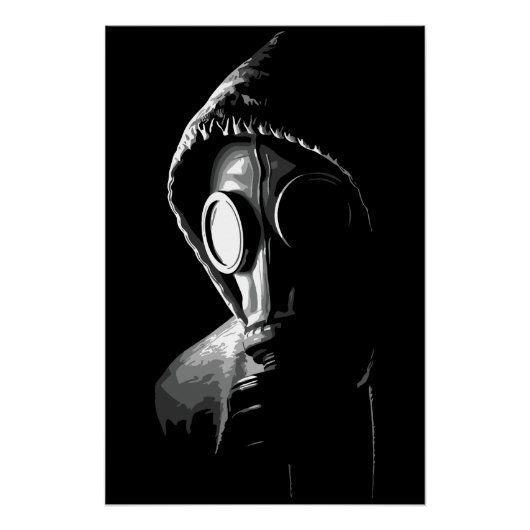 Mysteriöse Gasmaske Poster (Vorderseite)