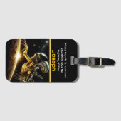 Mysteriöse Goldene Alien, die entfernte Planeten e Gepäckanhänger (Vorderseite (Horizontal))