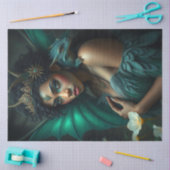 Mysteriöse Gothic Dragon Fairy Seidenpapier (Basteln)