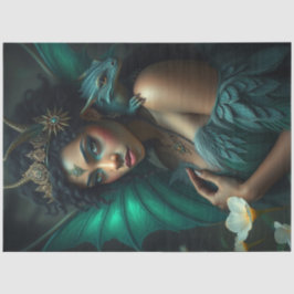 Mysteriöse Gothic Dragon Fairy Seidenpapier