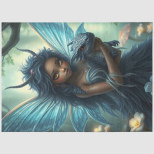 Mysteriöse Gothic Dragon Fairy Seidenpapier