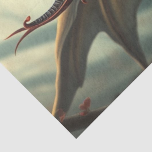 Mysteriöse Gothic Dragon Fairy Seidenpapier (Ausschnitt)