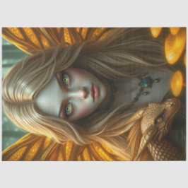 Mysteriöse Gothic Dragon Fairy Seidenpapier