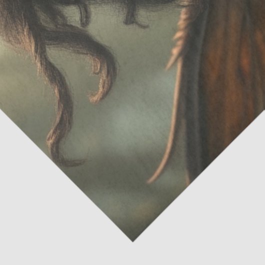 Mysteriöse Gothic Dragon Fairy Seidenpapier (Ausschnitt)