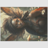 Mysteriöse Gothic Dragon Fairy Seidenpapier (Vorderseite)